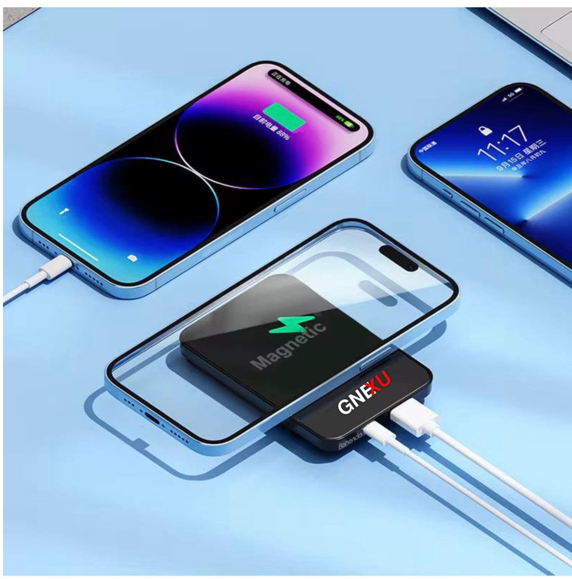 GNEXU© Magnetic Power Bank-10000mAh|22.5w Fast Charging