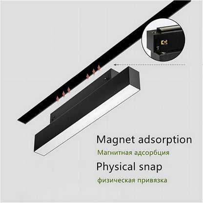 GNEXU Smart Magnetic Track Light – 20W | Dimmable | 3 CCT (3000K-4000K-6000K)