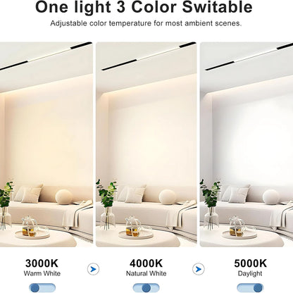 GNEXU Smart Magnetic Track Light – 20W | WiFi Control | Adjustable COB LED