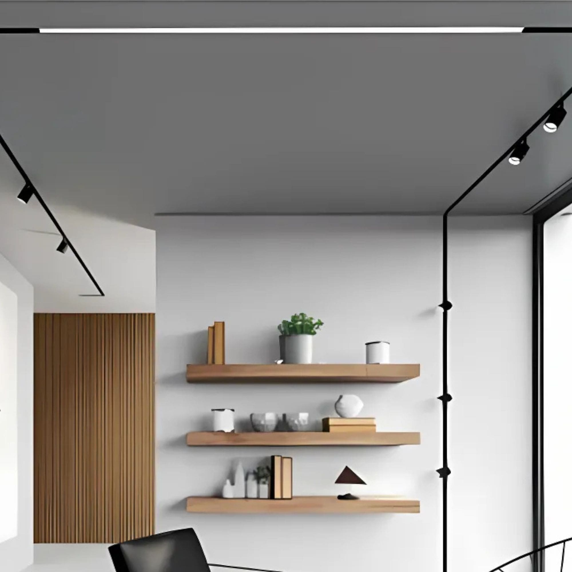 GNEXU Smart Magnetic Track Light – 20W | Dimmable | 3 CCT (3000K-4000K-6000K)