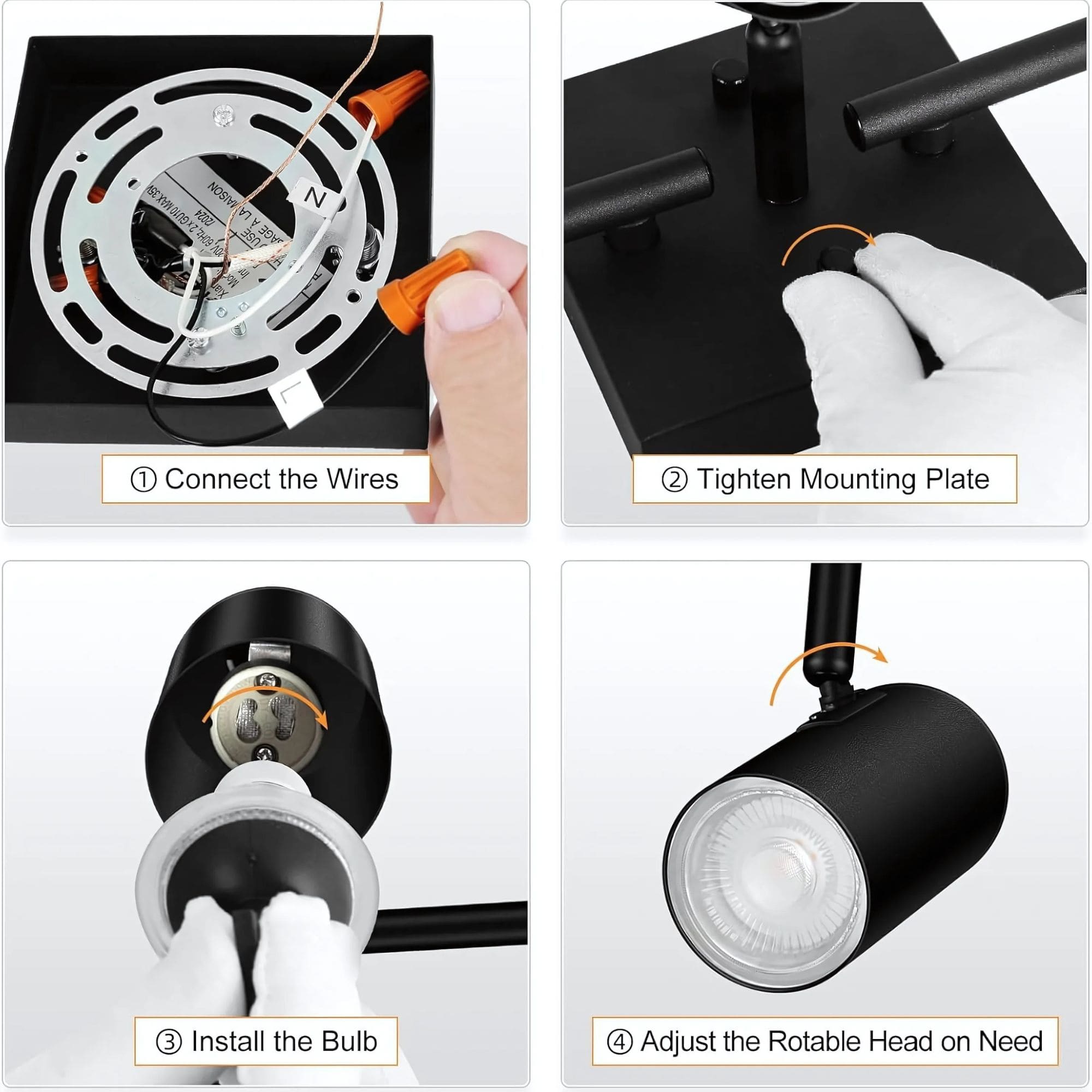 GNEXU Smart Magnetic Track Spotlight – WiFi Control | Adjustable LED | 6W / 12W / 25W