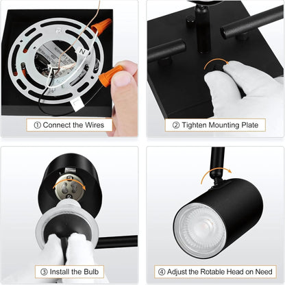 GNEXU Smart Magnetic Track Spotlight – WiFi Control | Adjustable LED | 6W / 12W / 25W