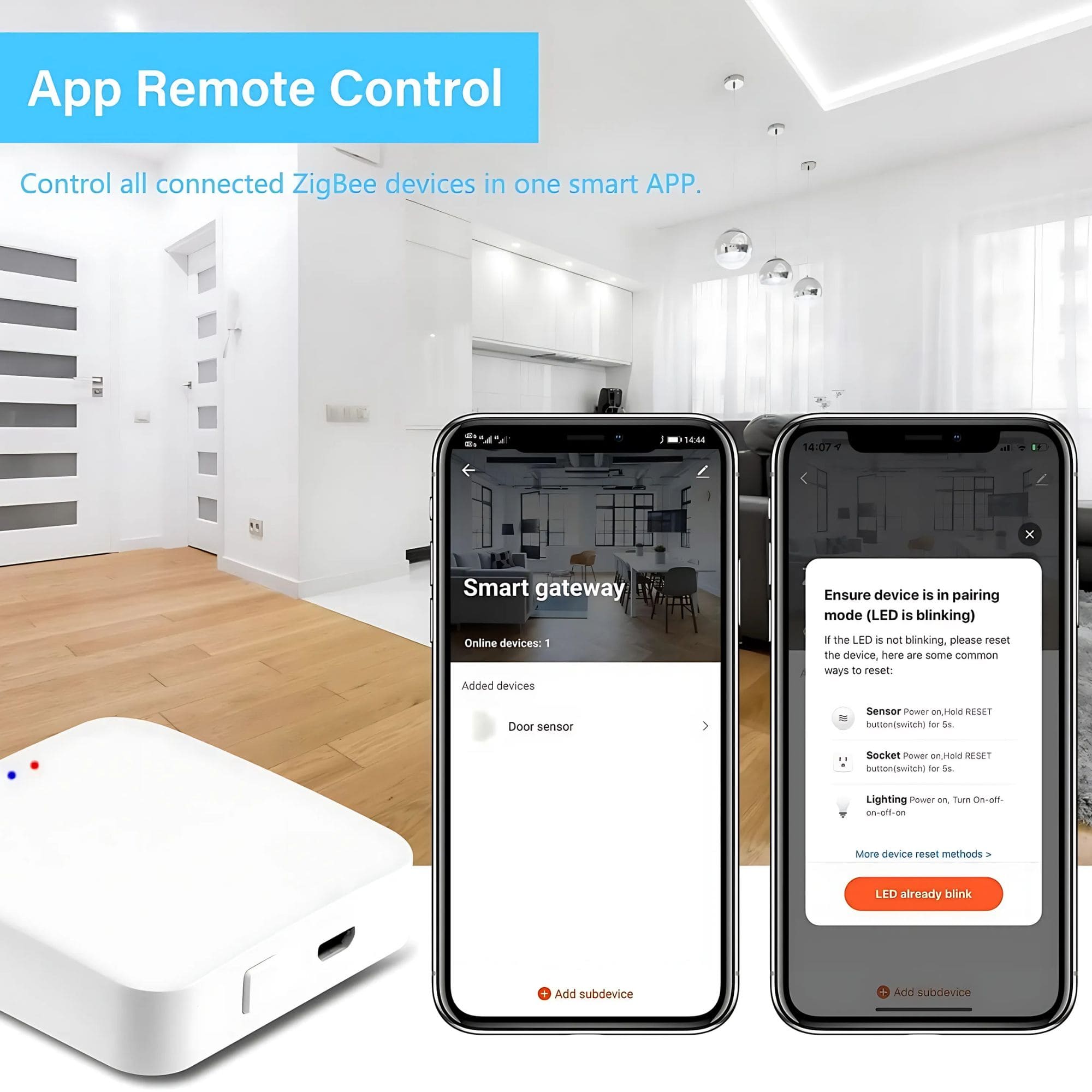GNEXU Smart LED Controller – Touch Panel | WiFi & Zigbee | 20W