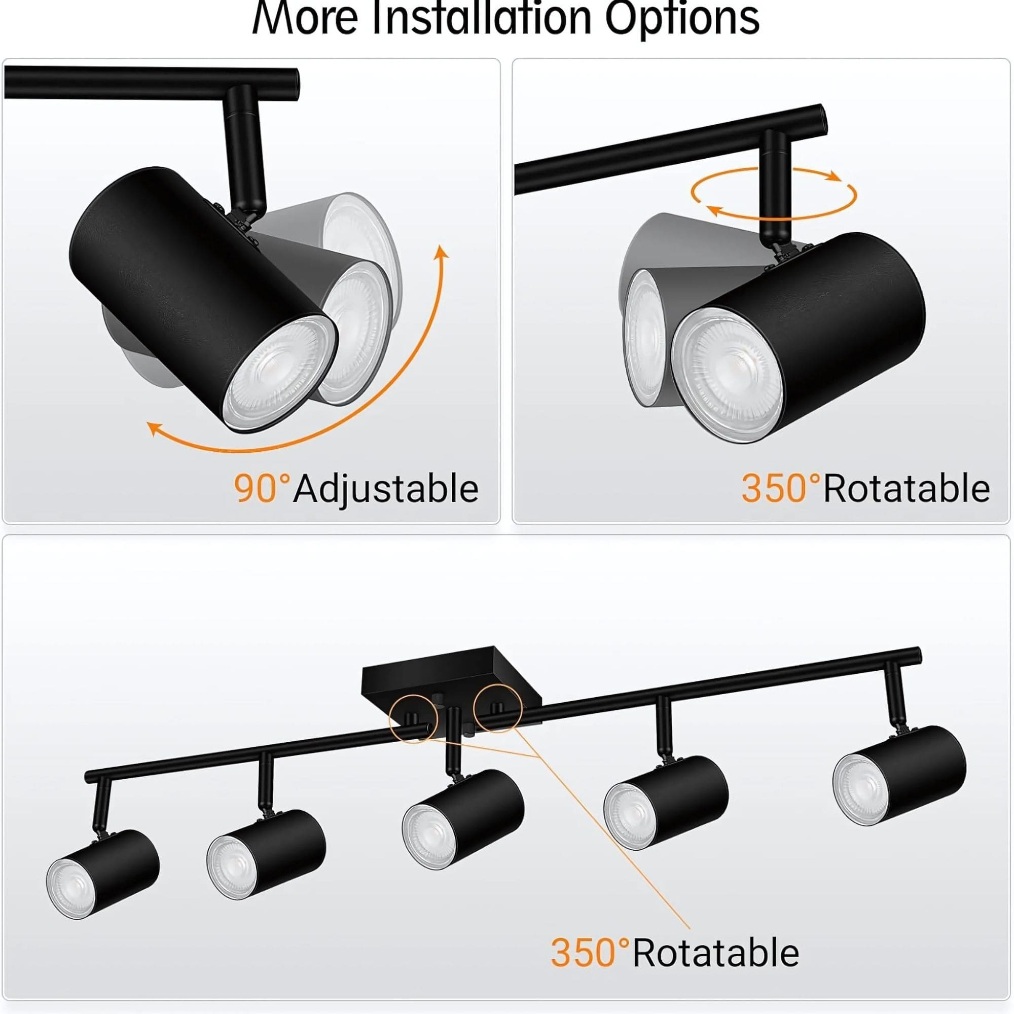 GNEXU Smart Magnetic Track Spotlight – WiFi Control | Adjustable LED | 6W / 12W / 25W