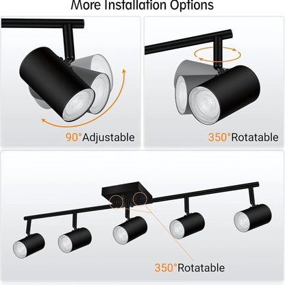 GNEXU Smart Magnetic Track Spotlight – WiFi Control | Adjustable LED | 6W / 12W / 25W
